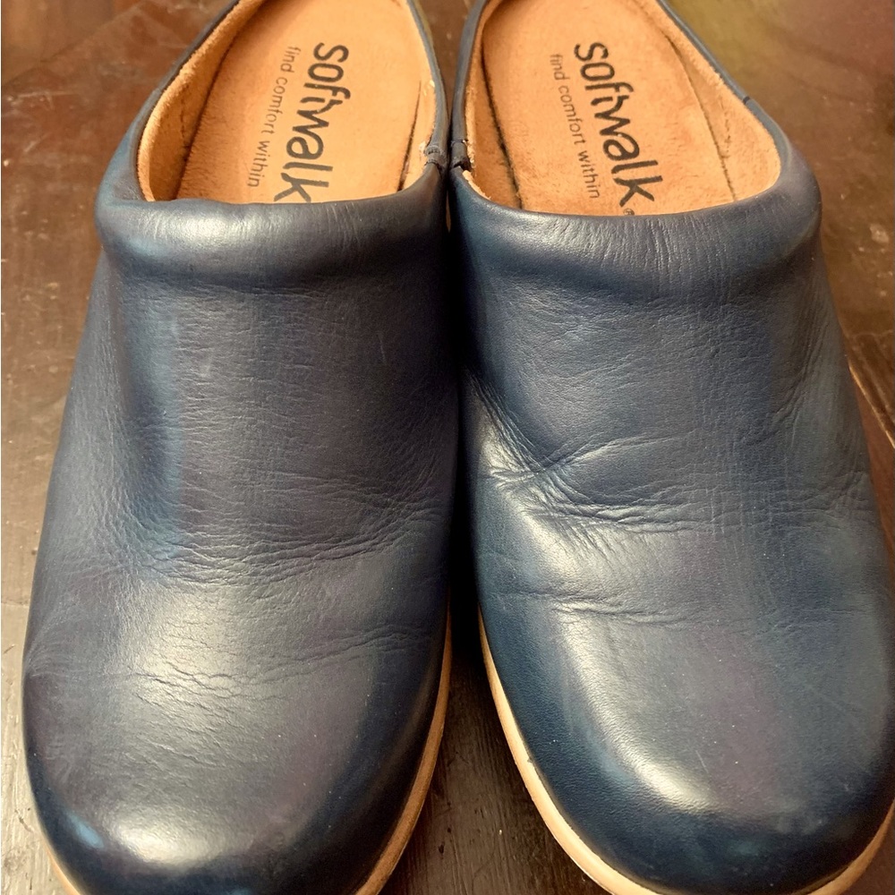 Blue Leather Soft Walk Clogs by Born
